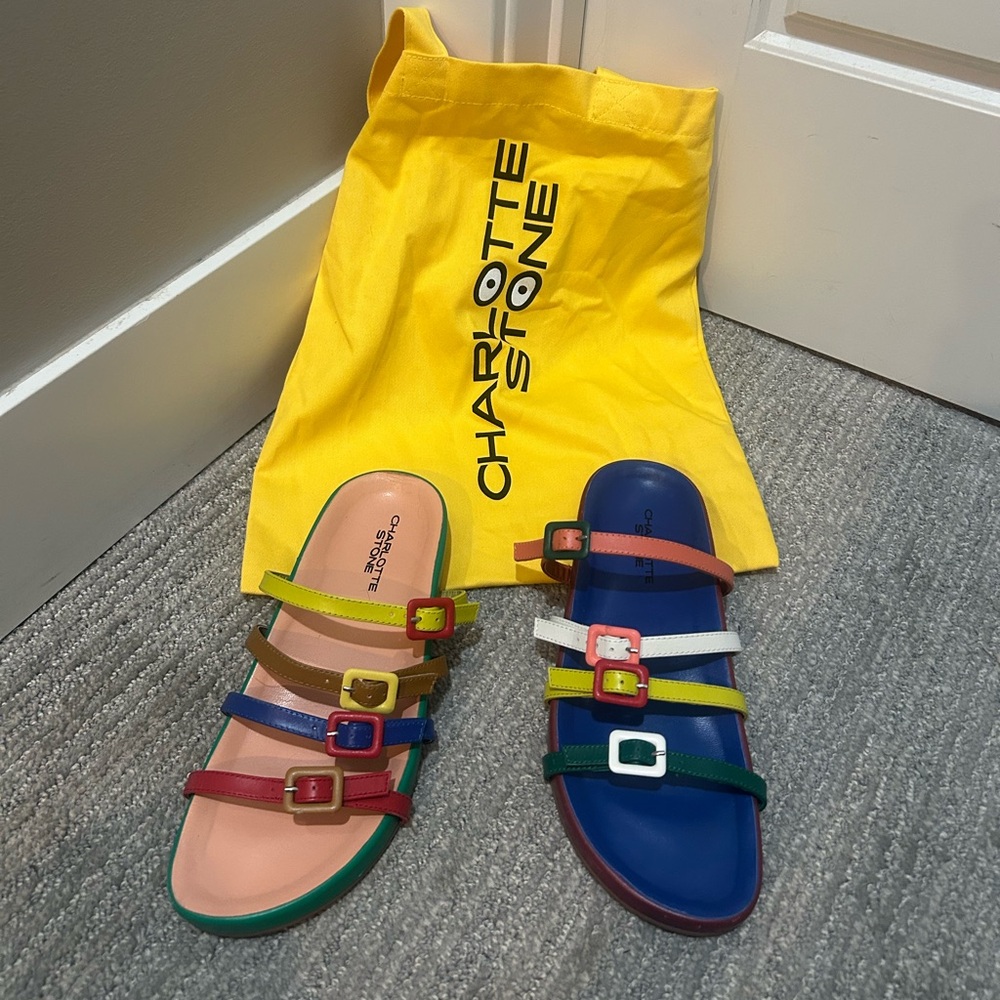 Charlotte Stone Juliette sandals worn twice!